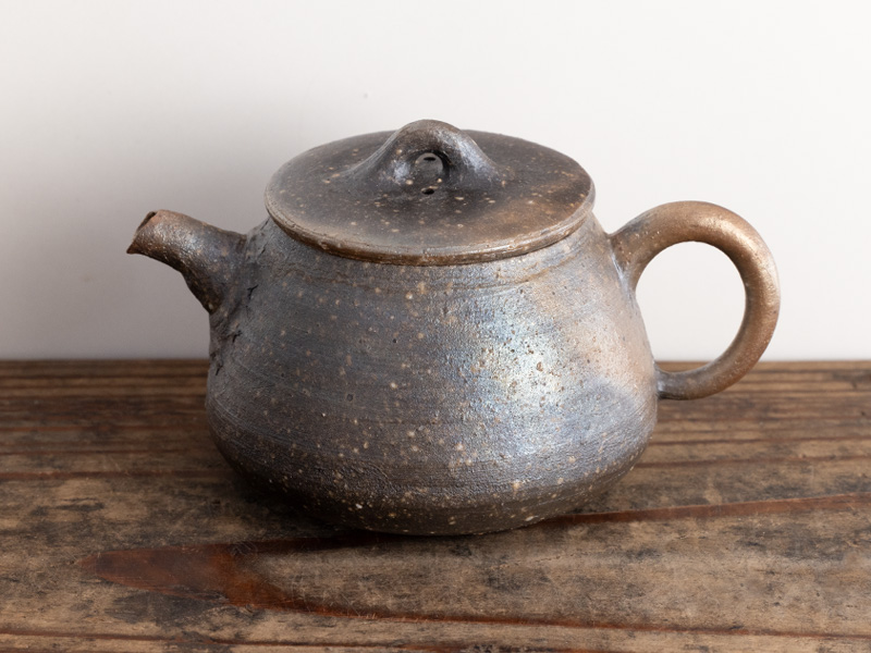 Bizen-yaki kyûsu teapot "aobizen" by Kobashi Masaaki, 150 ml