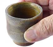 Tall Bizen-Yaki cup by Nobuhara Katsushi 50ml