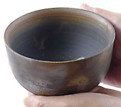 Bizen-Yaki matcha bowl by Nobuhara Katsushi