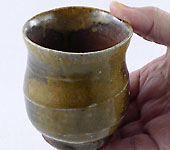 Large Bizen-yaki cup by Nobuhara Katsushi