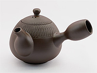 ''aubergine'' Banko-yaki kyûsu teapot by Tachi Masaki, 100ml