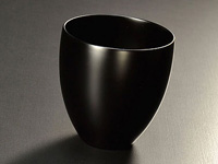 Echizen lacquer cup, matt black, 150 ml (5 oz)