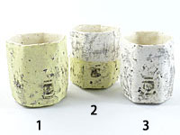 Hexagonal cups by Katase Kazuhiro