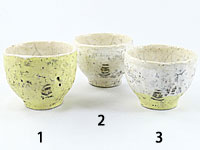 Coloured cups by Katase Kazuhiro