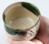 Ciotola da matcha Mino-yaki, Oribe