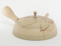 Tokoname-yaki Kyûsu teapot, « hiragata mogake », by Yamada Yûtarô, 170ml