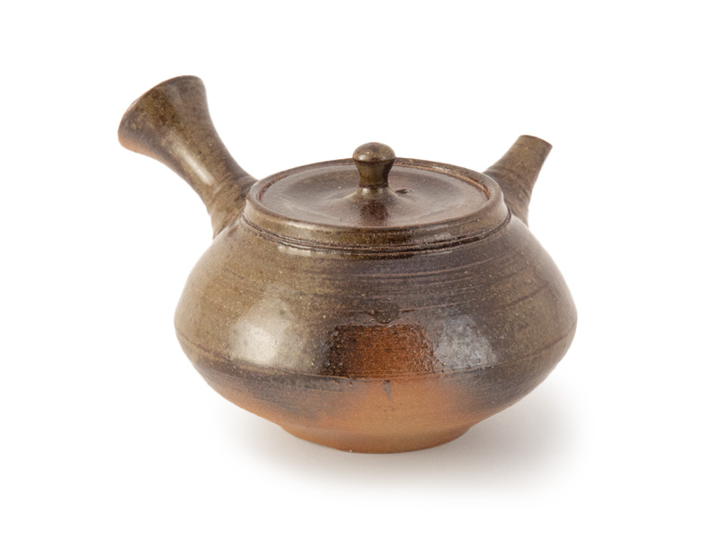 One hand Kyusu teapot. Ceramic tea strainer. 180cc Tokoname yaki, Japanese ＿ 並行輸入品｜食器、グラス、カトラリー