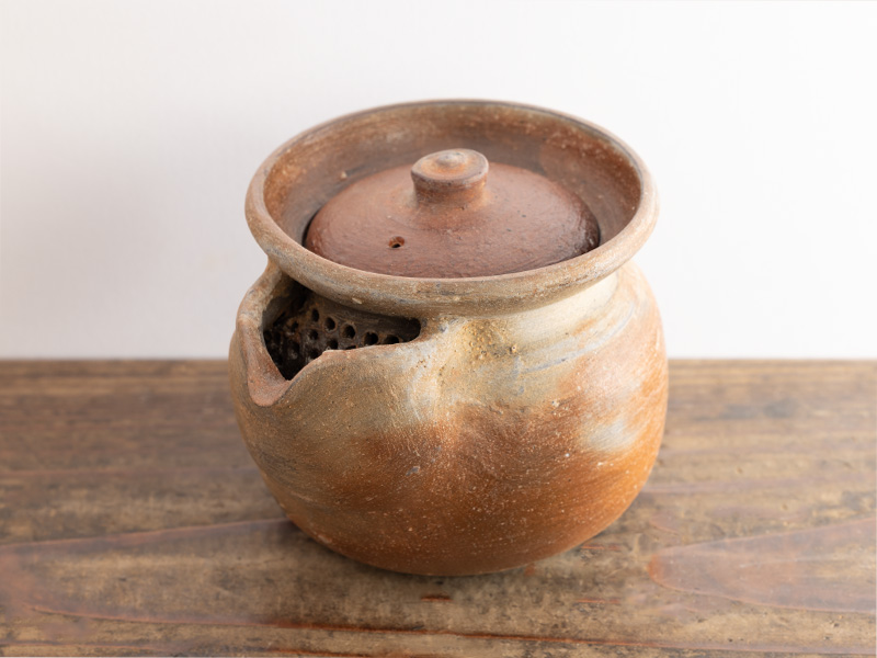 Bizen-yaki hohin teapot by Fujiwara Akira 200 ml