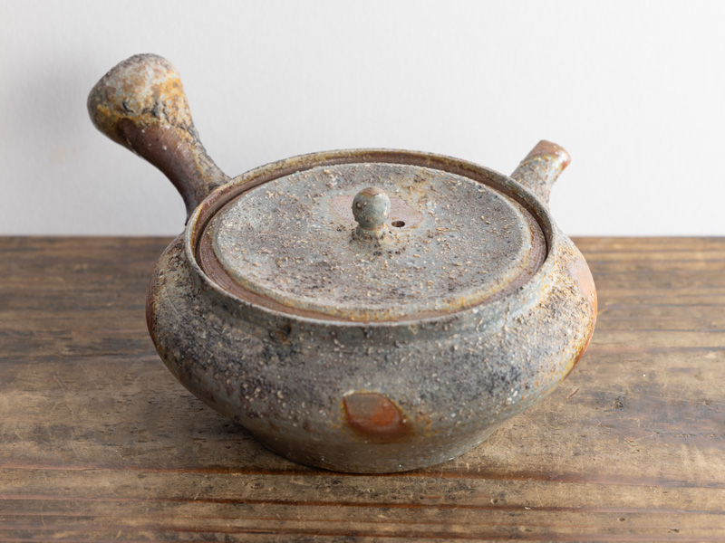 Bizen-yaki kyûsu teapot, "yôhen" by Kobashi Masaaki, 150 ml Bizen-yaki kyûsu teapot, "yôhen" by Kobashi Masaaki, 150 ml