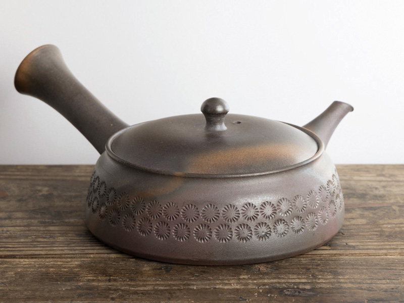 Teiera kyusu Tokoname-yaki, fabbricata da Isobe Teruyuki 290 ml