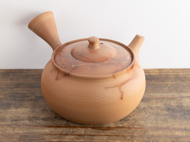 Kyûsu teapot from Tokoname "mogake" by Yamada Yûtarô, 190 ml Kyûsu teapot from Tokoname "mogake" by Yamada Yûtarô, 190 ml