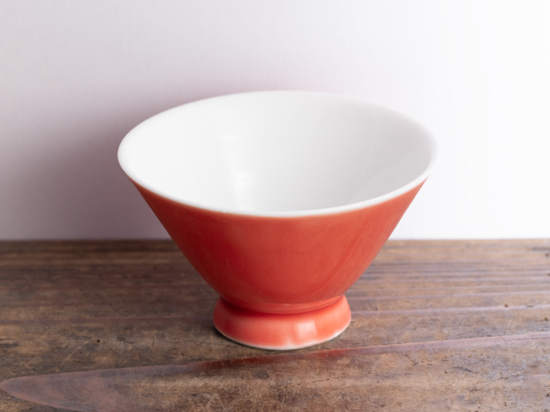 Tazza rossa di porcellana, 85 ml