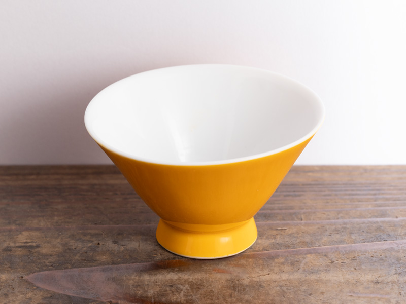 Tazza gialla di porcellana, 85 ml