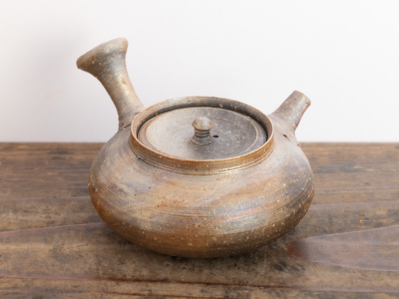 Bizen-yaki kyûsu teapot "aobizen" by Kobashi Masaaki, 140 ml