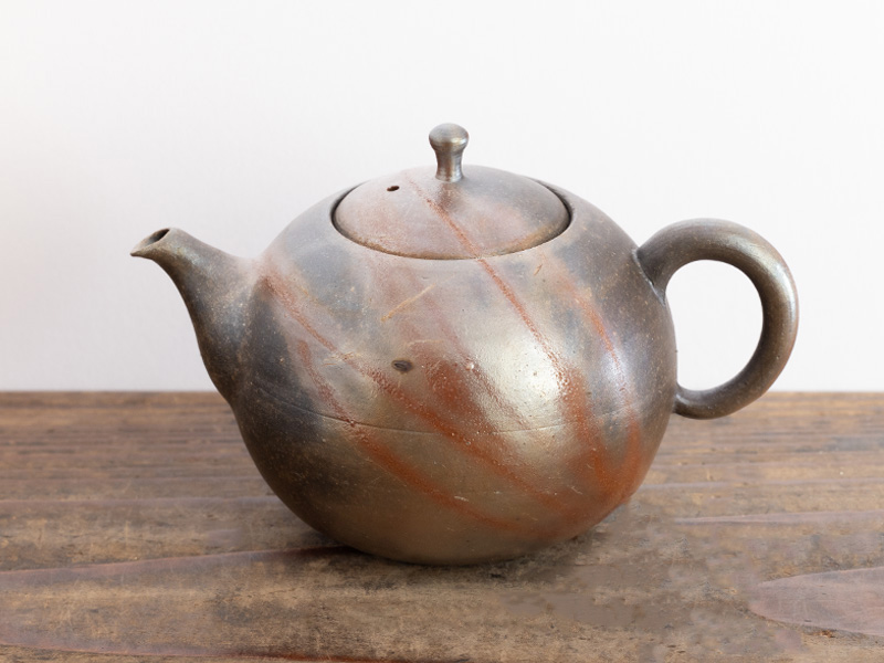 Bizen-yaki kyûsu teapot "aobizen" by Kobashi Masaaki, 160 ml