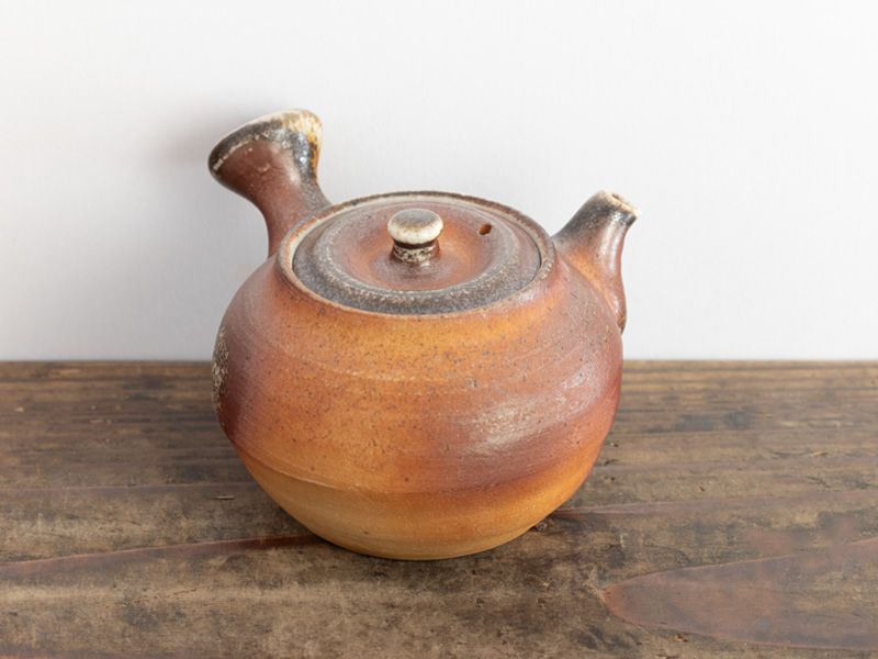 Shigaraki-yaki kyûsu teapot "yôhen" by Ônishi Satoki, 140 ml