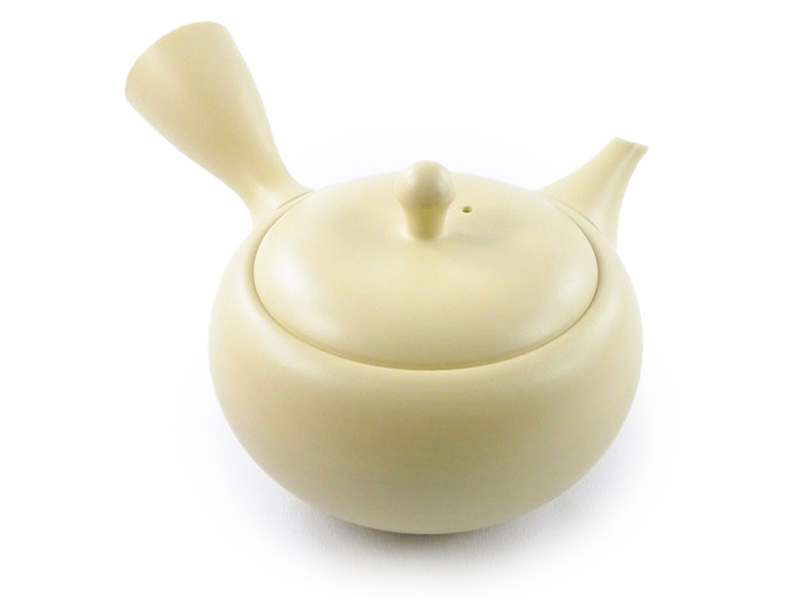 Beige Tokoname-yaki "kyûsu" teapot, 240 ml / 8.8 oz