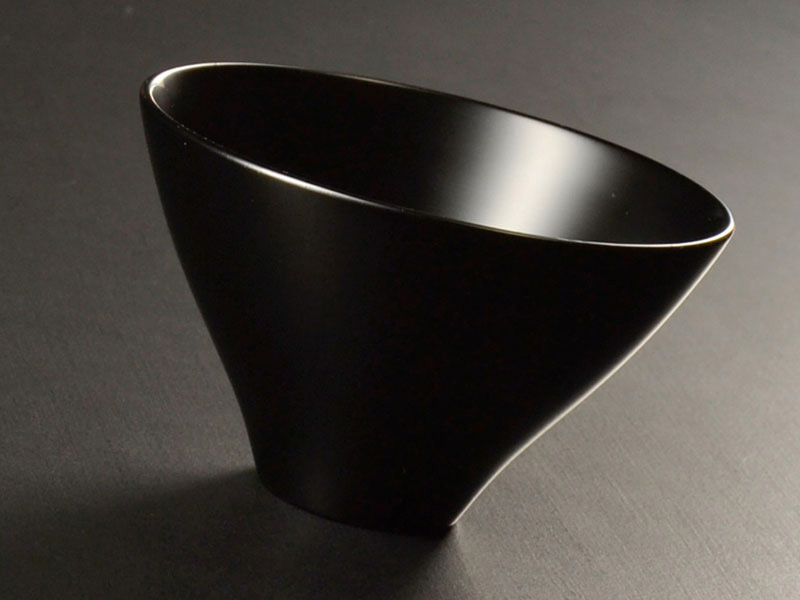 Tazza con lacca di Echizen, nera opaca, 80ml