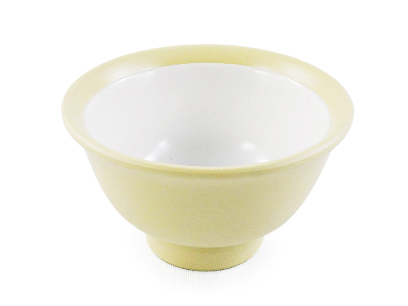 Beige cup with a white background, 50 ml