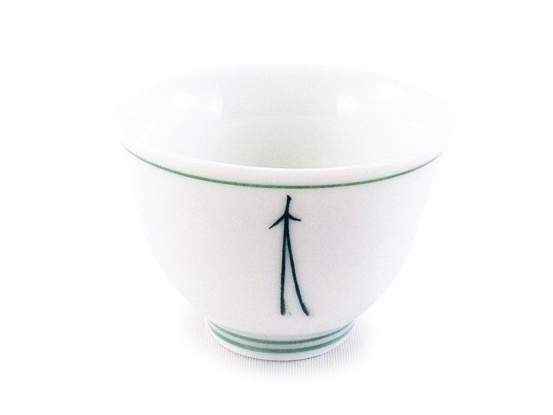 Tazza di porcellana bianca con motivo 50 ml