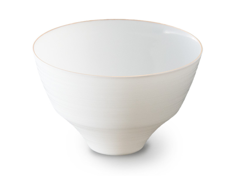 Tazza di porcellana “guscio d'uovo” Arita-yaki, “sole e luna” fabbricata dal laboratorio Yamaheigama, 63 ml