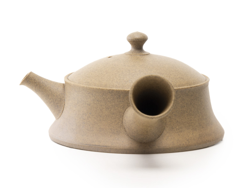 Tokonameyaki hiragata kyûsu flat teapot by Shûkei, 180 ml [POT13065