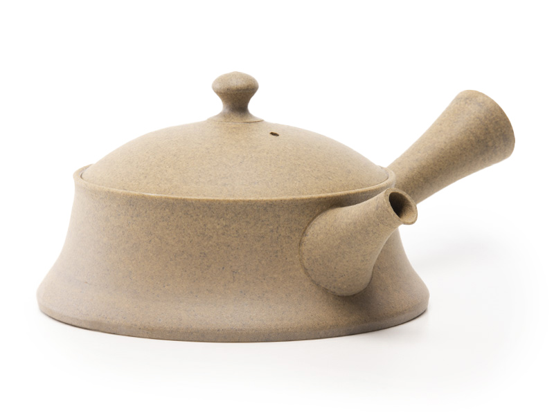 Tokonameyaki hiragata kyûsu flat teapot by Shûkei, 180 ml [POT13065