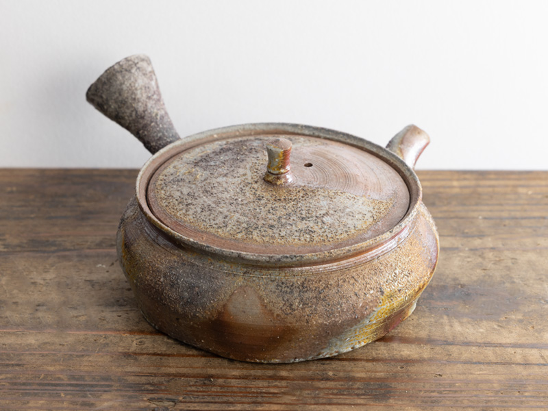 Bizen-yaki kyûsu teapot, "yôhen" by Kobashi Masaaki, 120 ml Bizen-yaki kyûsu teapot, "yôhen" by Kobashi Masaaki, 120 ml