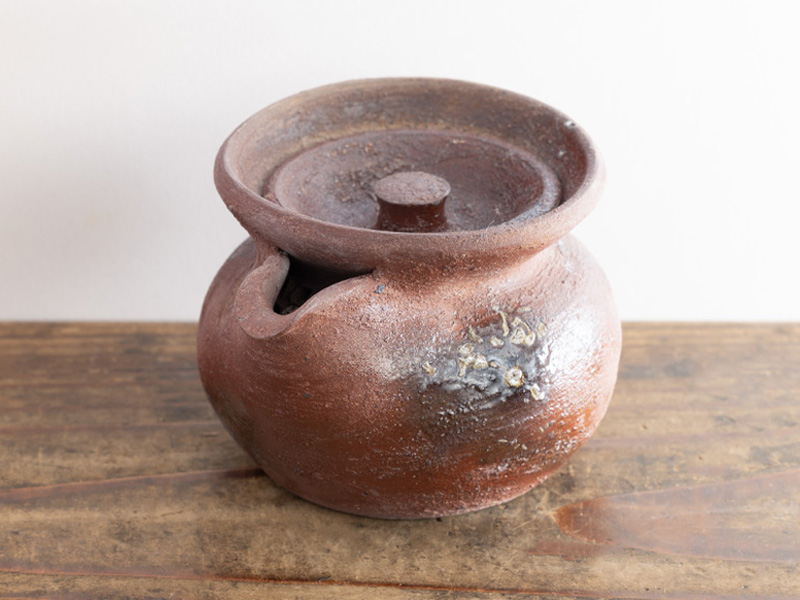 Bizen-yaki hohin teapot by Fujiwara Akira 160 ml
