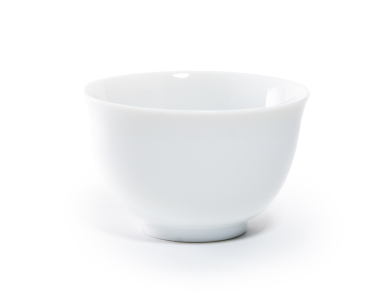 Tazza di porcellana bianca, 85 ml