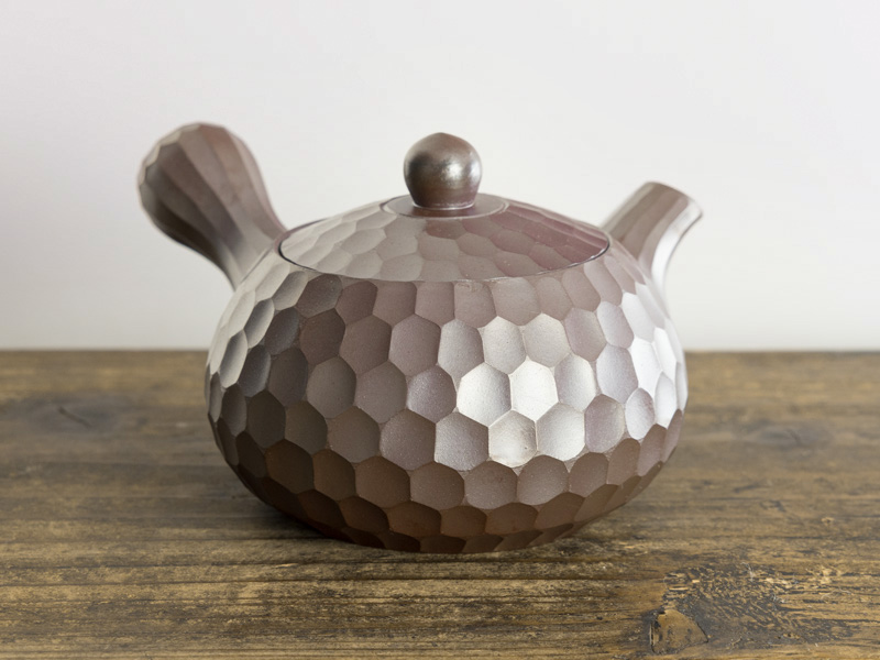 Banko-yaki kyusu teapot "daimond cut" by Iroku 120 ml