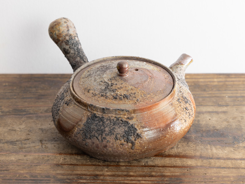 Bizen-yaki kyûsu teapot "yôhen" by Kobashi Masaaki, 120 ml Bizen-yaki kyûsu teapot "yôhen" by Kobashi Masaaki, 120 ml